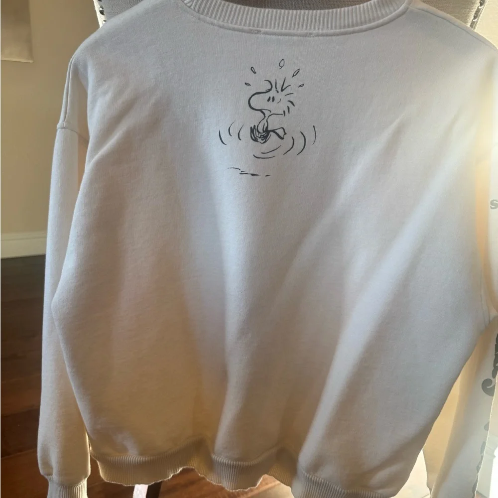 Zara Cream Snoopy Peanuts Sweatshirt - Picture 2 of 6